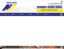 Tablet Screenshot of newlandstrailers.co.za